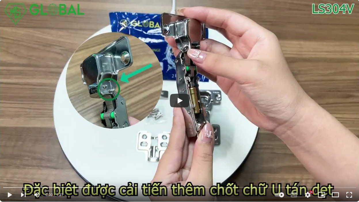 MS GLOBAL Giới Thiệu Bản Lề INOX304 Chống Gỉ