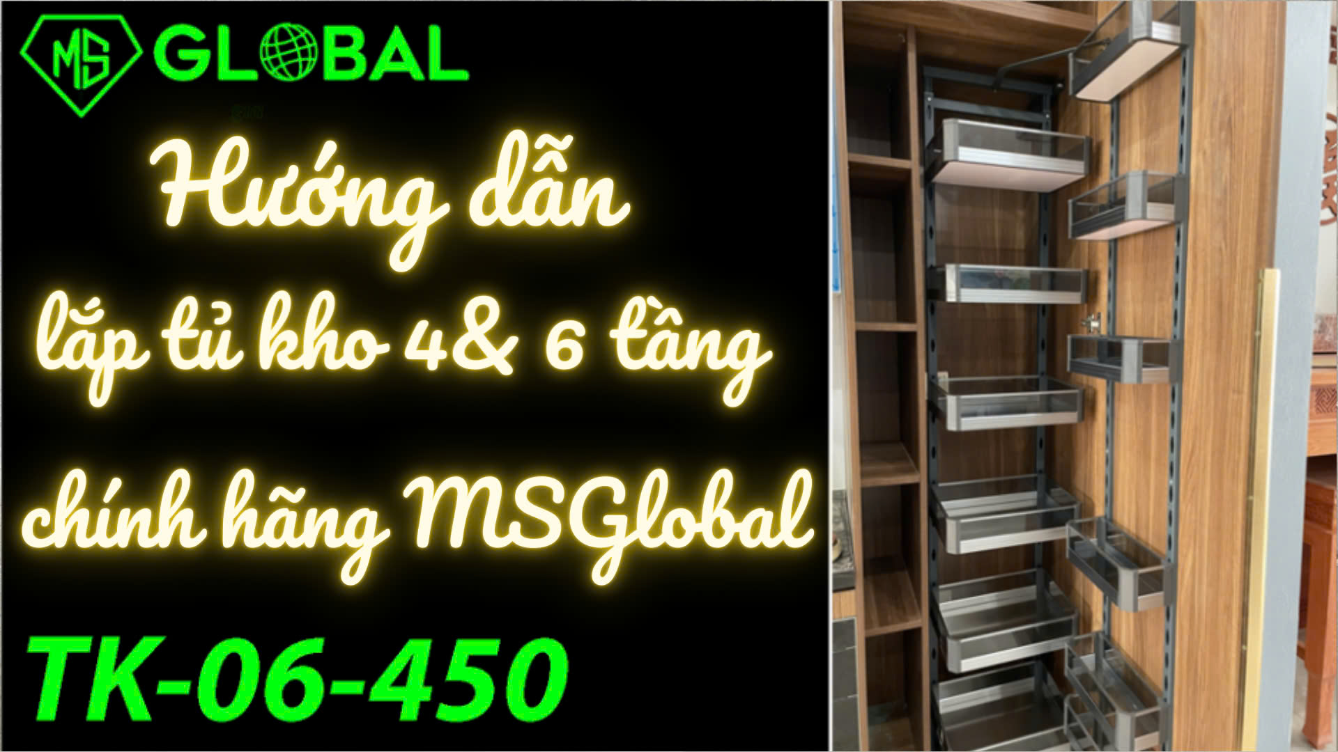 C24. Hướng dẫn đảo cách lắp cánh mở trái/mở phải của tủ kho TK.