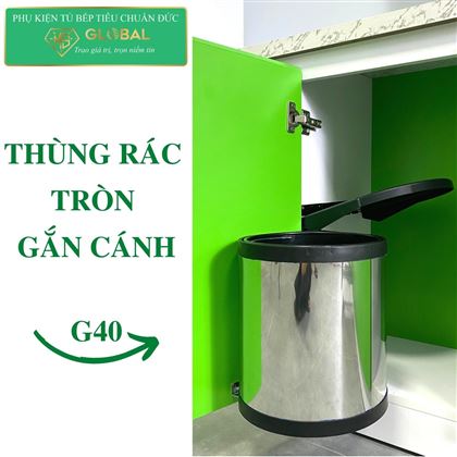 Thùng rác đơn bắt cánh mở: G40