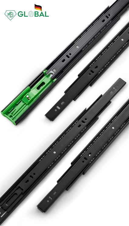 Ray trượt 3 nấc giảm chấn bản rộng 45mm: RC