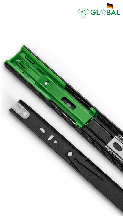 Ray trượt 3 nấc giảm chấn bản rộng 45mm: RC