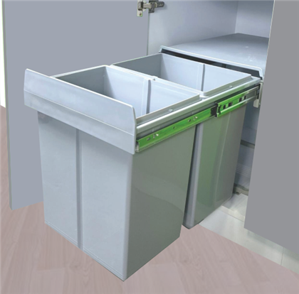 Thùng rác đôi cánh mở, 2 ngăn phân loại: G47/TR-30