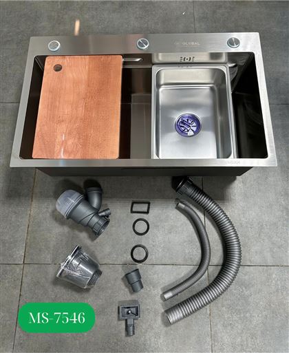MS-7546 Chậu rửa nhà bếp 1 hố, lỗ thoát nước